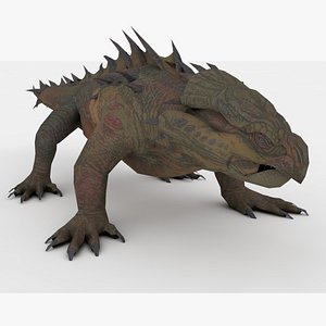 3D Komodo Rigged and Animated