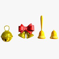 CHRISTMAS BELLS Low-poly