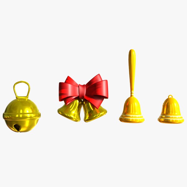 modelo 3d CHRISTMAS BELLS Low-poly - TurboSquid 1996992