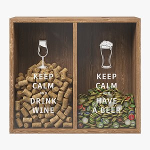 Dual Spirit  Box Wine  Beer Memory Cabinet