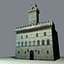 Italian Clock Tower in Twilight New Moon