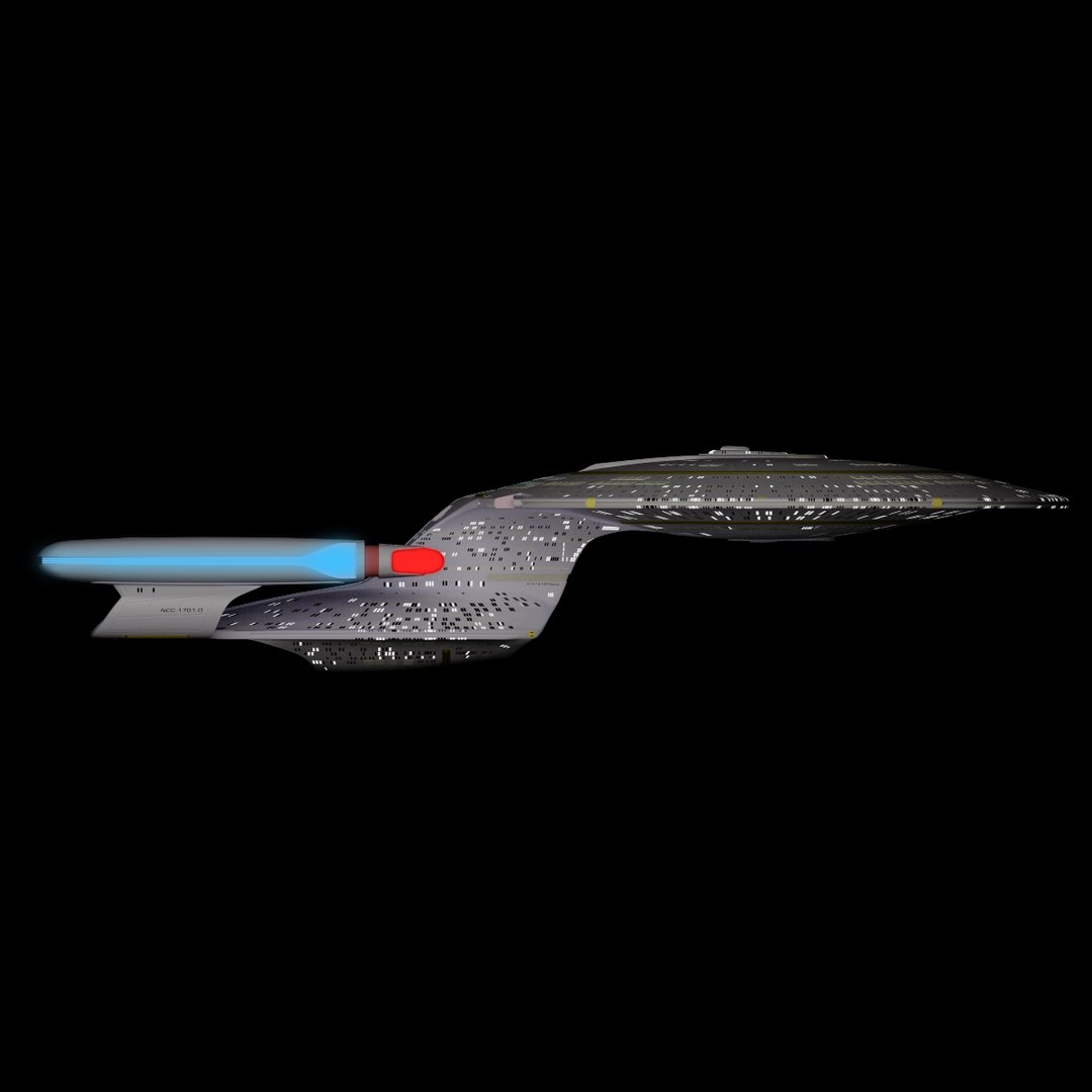 Uss Enterprise D Star Trek 3d Model
