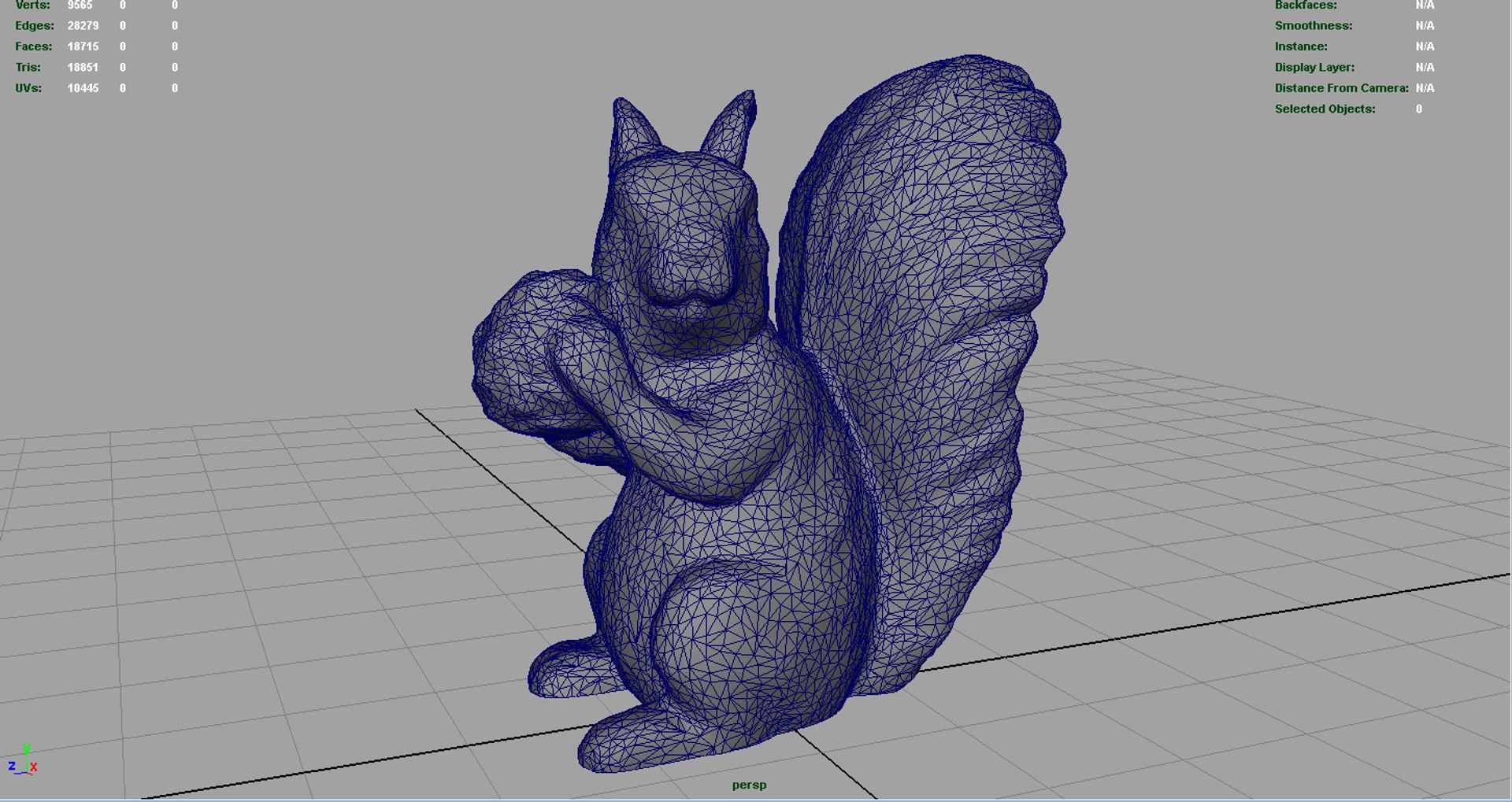 3d squirrel model
