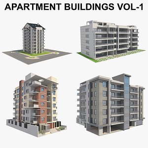 apartment building 3D model