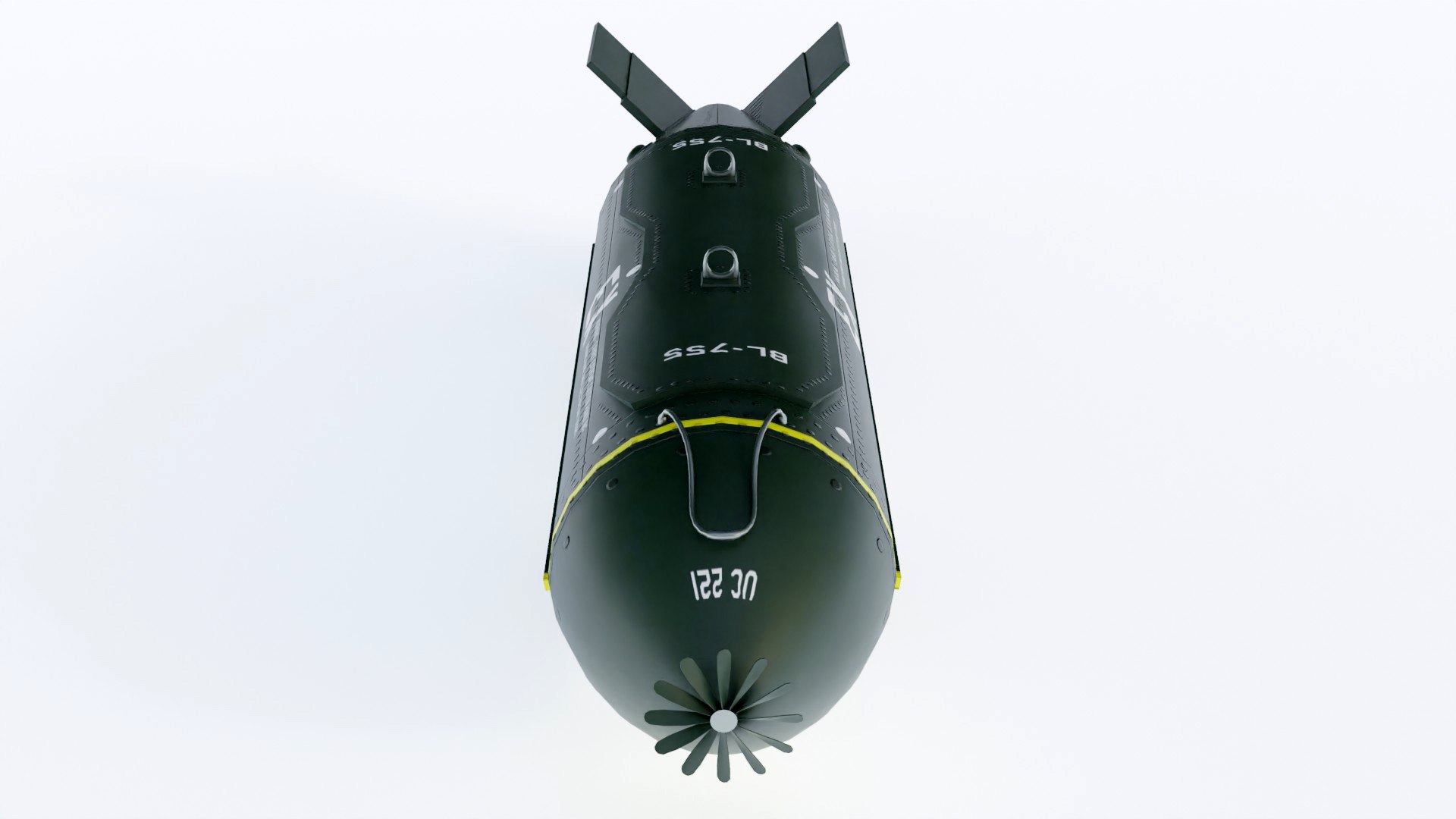 3d Bl-755 Cluster Bomb Model