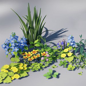 Stylized Grass Pack 3D