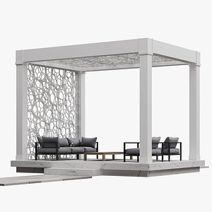 3D Pergola 3 3d max 2020