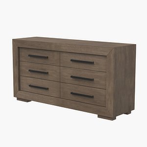 Wilson 6-Drawer Storage EM-WDS-631834 3D model