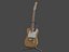 Chitarra elettrica low-poly TL