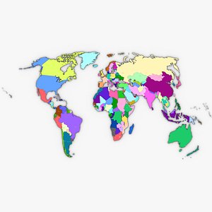 3D World Political Map