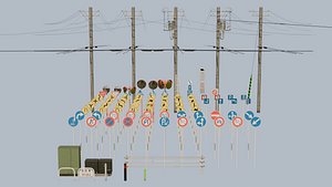 Japanese Street Essential Assets 3D model