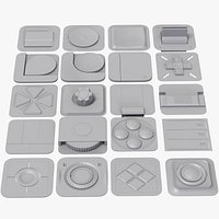 User Interface Buttons Kit Pack 2