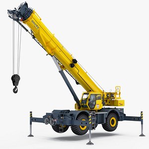 Manitowoc GRT8100 Rough Terrain Crane Rigged
