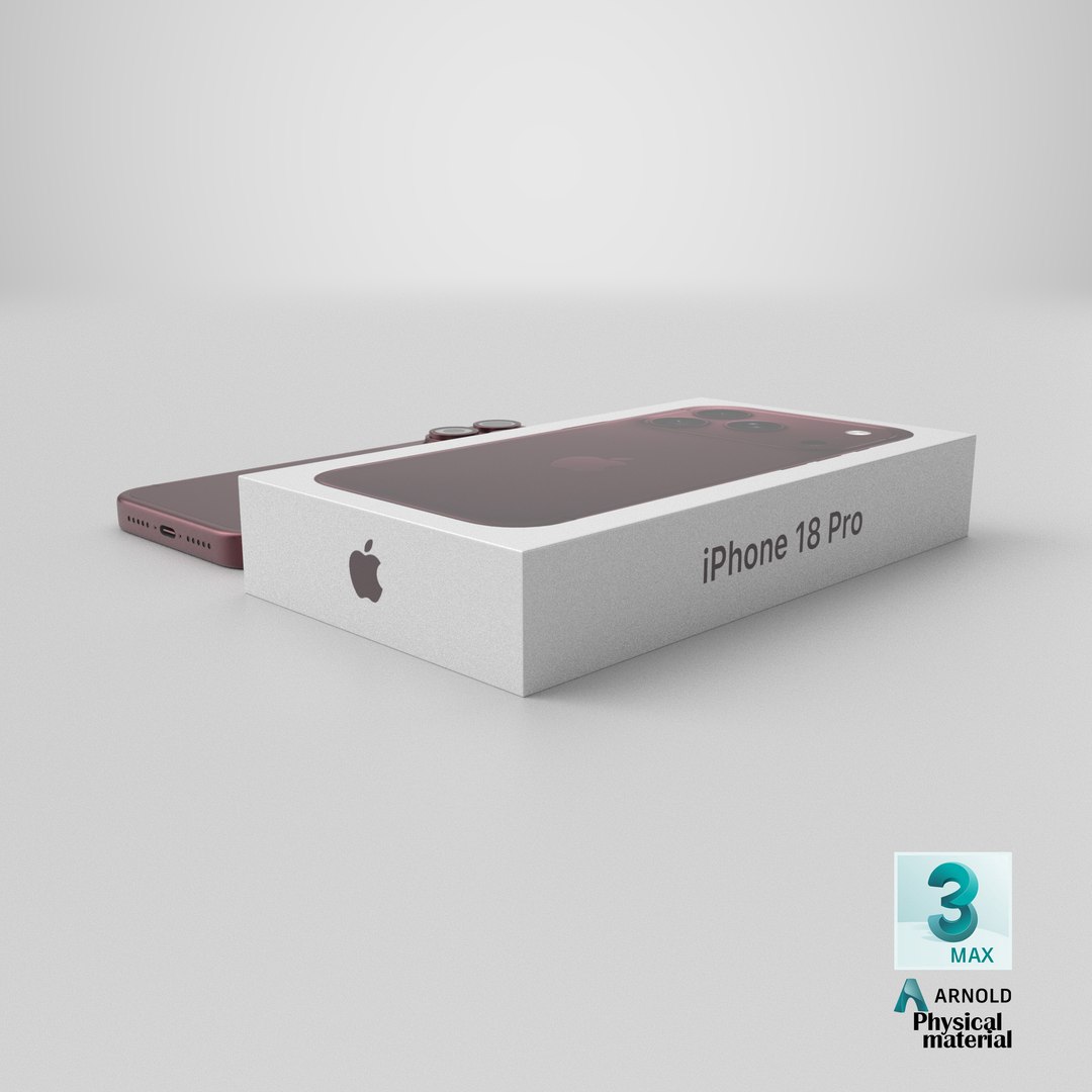 3D model Apple iPhone 18 pro with Retail Box Burgundy https://p.turbosquid.com/ts-thumb/GU/69guD0/8x/stemcell_max_physical_render/png/1790954515/1920x1080/fit_q87/cb467a291da0132f140e890f9c433e4c4135dcd6/stemcell_max_physical_render.jpg