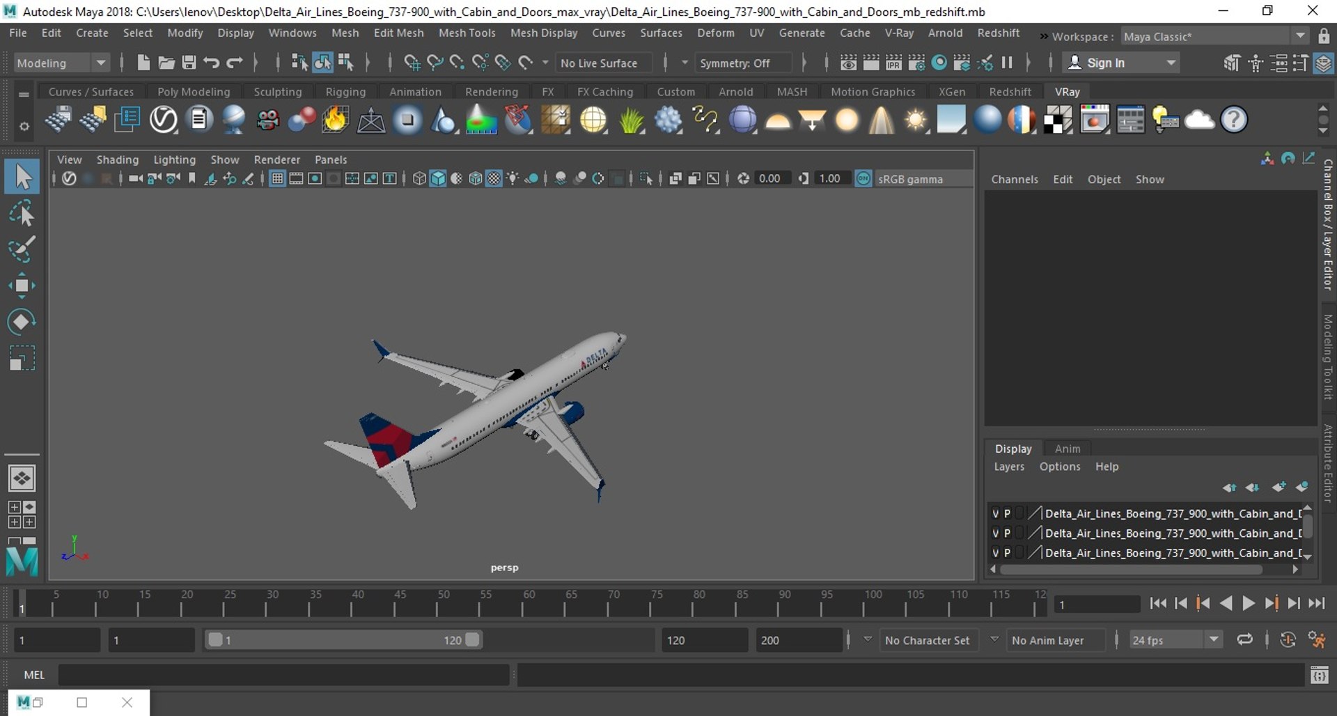 Delta Air Lines Boeing 737-900 with Cabin and Doors 3D model https://p.turbosquid.com/ts-thumb/GU/7iXCHJ/7q/delta_air_lines_boeing_737900_with_cabin_and_doors_1011/jpg/1742079502/1920x1080/fit_q87/5968eea54005c6476559d3de70679e9ba1f7e169/delta_air_lines_boeing_737900_with_cabin_and_doors_1011.jpg