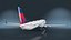 Delta Air Lines Boeing 737-900 mit Kabine und Türen