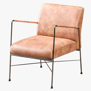 3D Dagwood Leather Arm Chair model