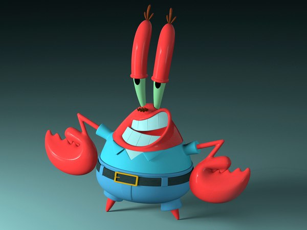 3D mr krabs - sirigueijo model - TurboSquid 1201103