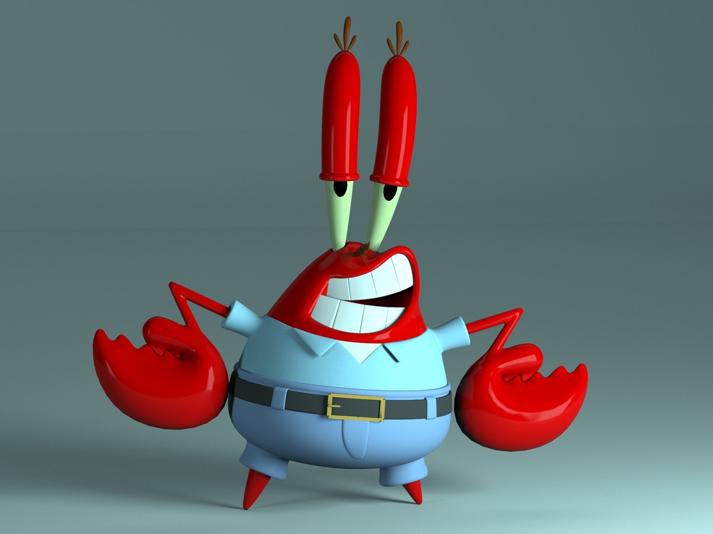 3D Mr Krabs - Sirigueijo Model - TurboSquid 1201103