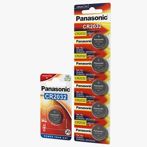 Panasonic CR2032 Coin Battery Blister Package model