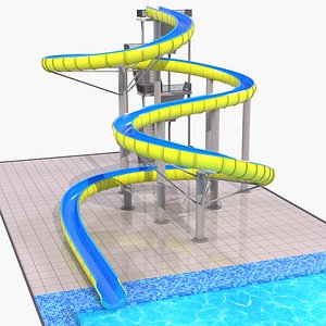 3D model water slide