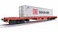 Contenedor DB Schenker de vagón plano