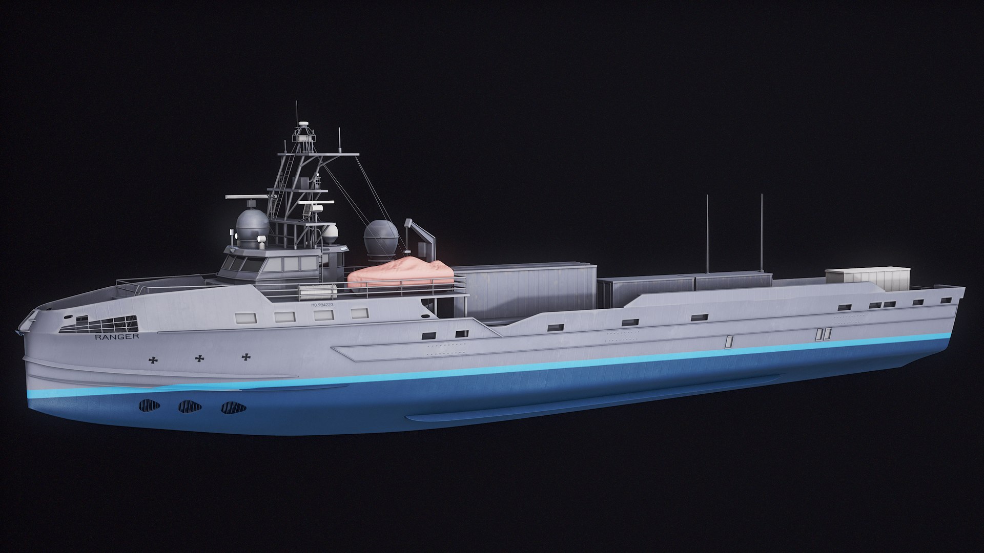 US Navy Ranger Robo-Ship PBR 3D model - TurboSquid 2093220