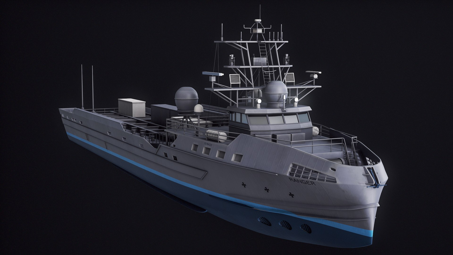 US Navy Ranger Robo-Ship PBR 3D model - TurboSquid 2093220