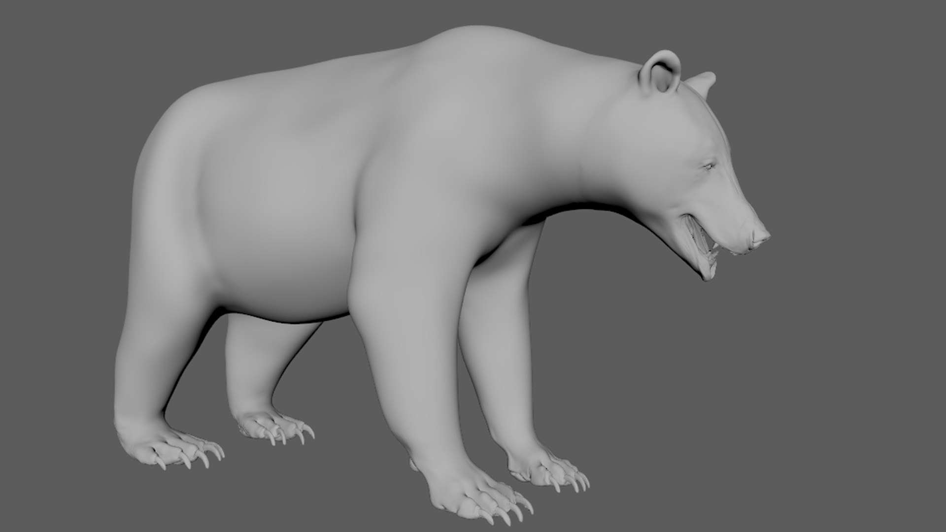3D Bear Standard Pack Rig Character Model - TurboSquid 1354786