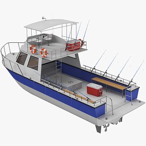 Sport Fishing Boat 3ds Max Models for Download