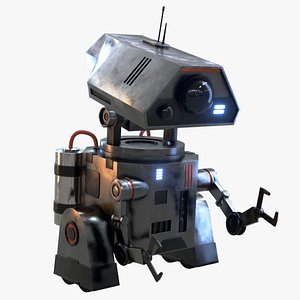 3D Sci-Fi Worker Robot