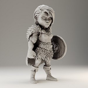 3D Stylized Viking 11 model