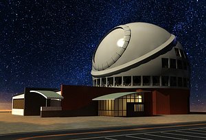 tmt radio telescope 3D model