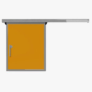 3D Sliding Door for Cold Room Chiller or Freezer SKPOBJ3DS