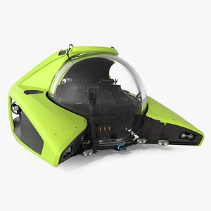 U-Boat Worx NEMO Submersible Vehicle Green 3D model