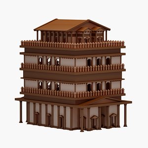 3D model Greek State Building 33