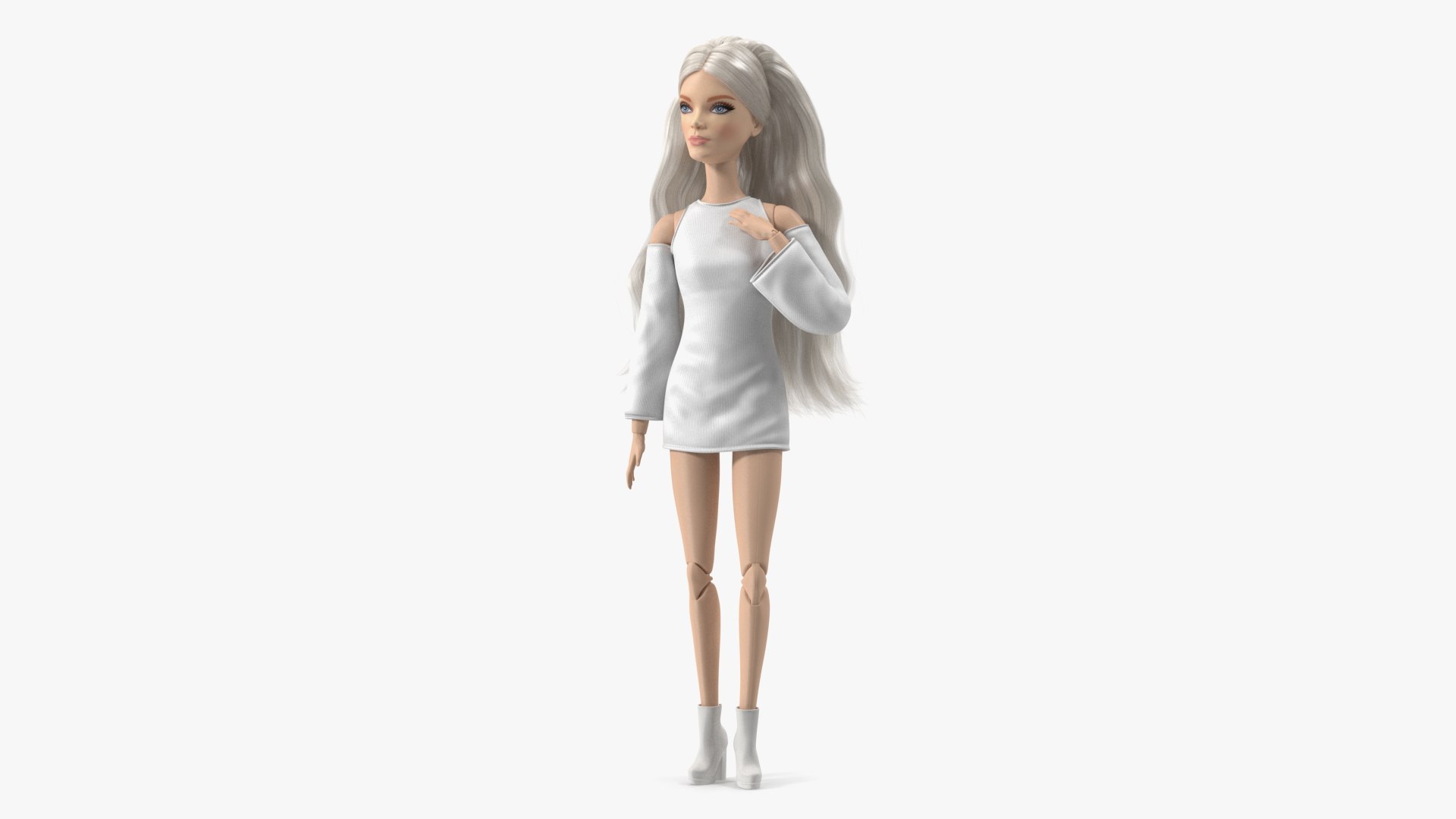 Barbie silver online hair