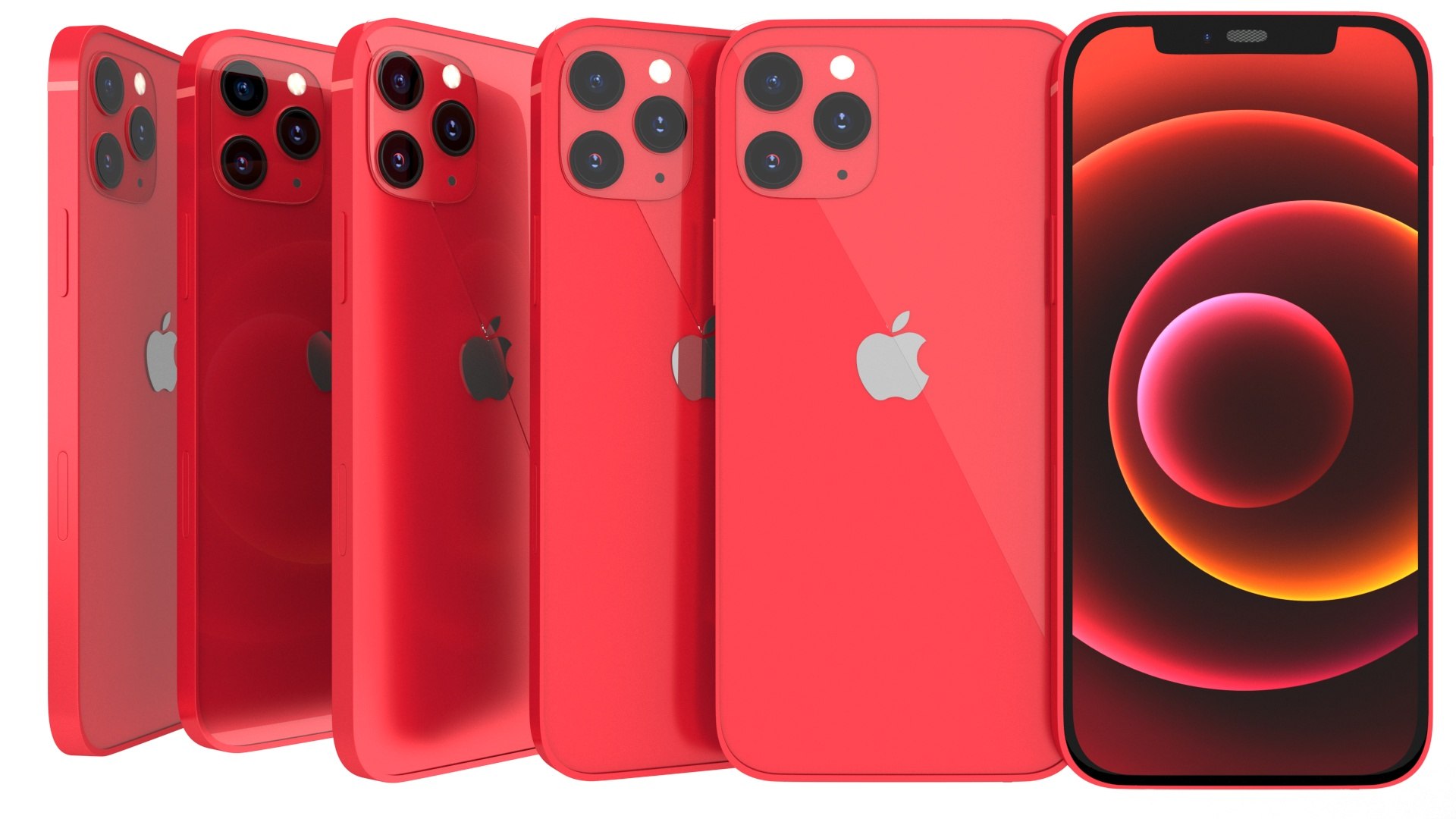 3D Apple Iphone 12 Red TurboSquid 1638208