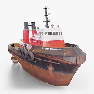 3D Seaspan Commodore Tugboat
