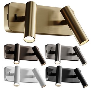 Enna Twin LED Wall Sconce 3D model