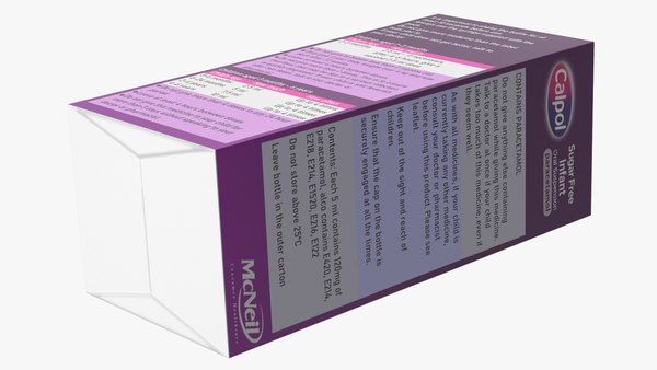 modelo 3d Medicamento infantil Calpol listo para usar - TurboSquid 2070808