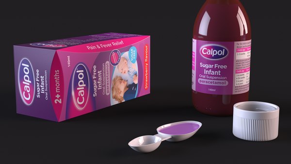 modelo 3d Medicamento infantil Calpol listo para usar - TurboSquid 2070808