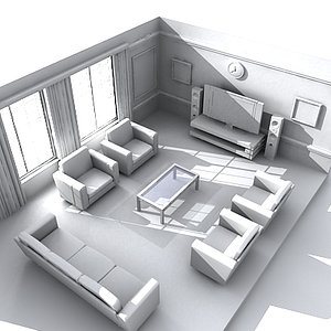 3d living room