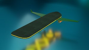 Sci-Fi Skateboard 3D model