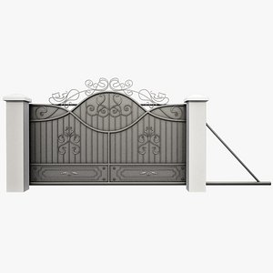 Wrought Driveway Iron Gate 3