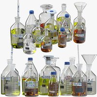Lab Reagent Bottles 12 in 1