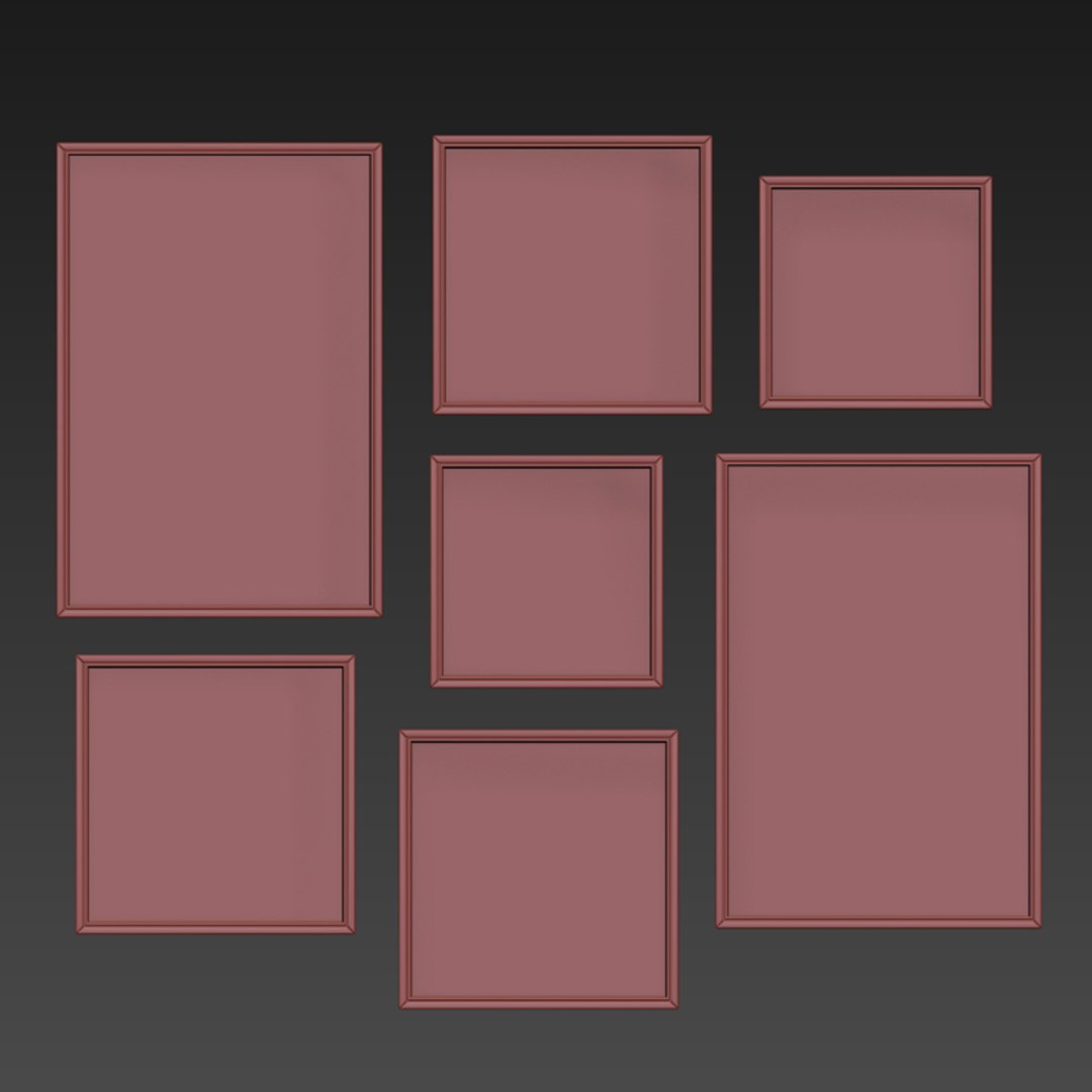 3D Picture Frames Model - TurboSquid 1420297