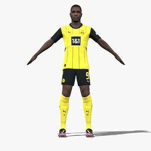 3D Rigged Serhou Guirassy Dortmund 2025 3D