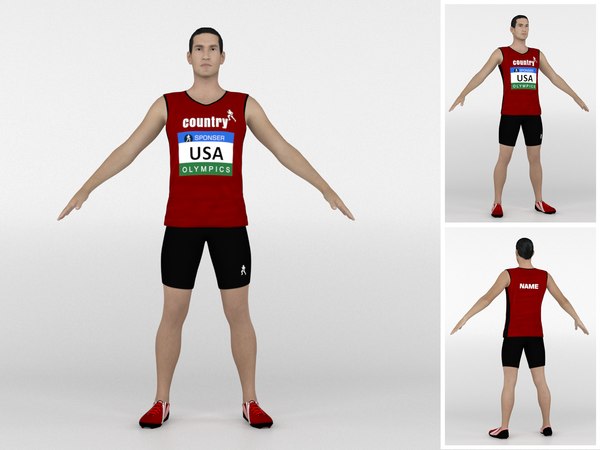 Athlete Runner 03 3D