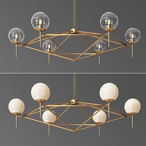 Rowan G Milky  Glass Pendat Chandelier